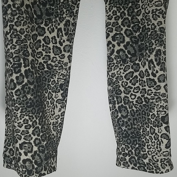 Slimsation Pants NWT 20W Reversible Leopard Print Black Tan Straight Leg Ctrl Tp - Picture 3 of 10